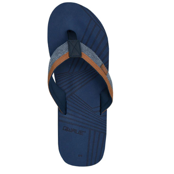 Qwave Men's Comfort Sandals, Navy, Size 10/11 - Picture 3 of 4